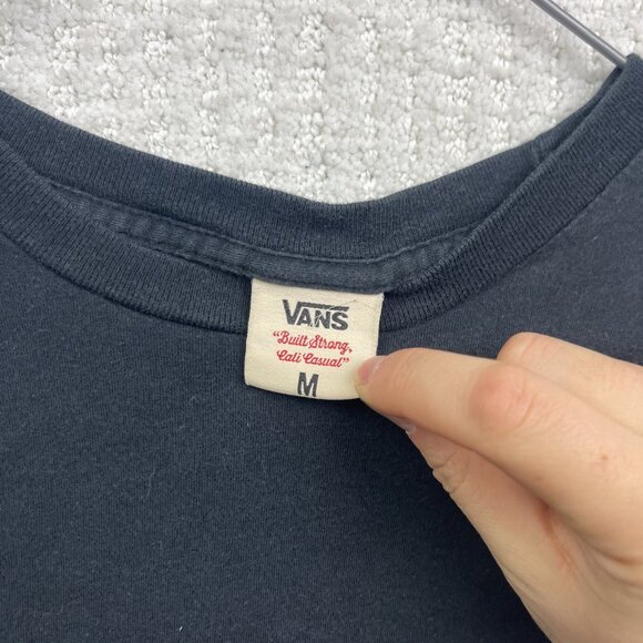 Vans Men's Shirt Size m Black Short Sleeve Crew Neck Skateboarding Graphic Tee - Picture 8 of 11